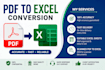accurately convert your PDF files into editable excel spreadsheets