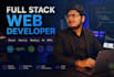 develop a professional full stack web application