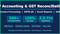 do ap accounting, invoice processing, gst reconciliation and excel data v