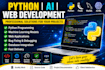 develop python, ml, and web development projects