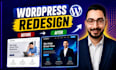 do wordpress website redesign and redesign wordpress website