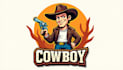 make an amazing cowboy logo in one day