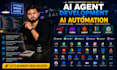 develop ai chatbot, dashbord, agent, ai automations using openai n8n make com