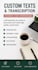 create custom texts and transcribe documents