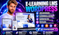 build wordpress lms website elementor learndash tutor lms elearning course site