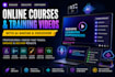 create online course, elearning video course, training video with ai avatar