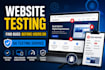 test your website and find bugs