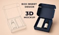 design custom box insert and 3d mockup