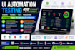 automate web testing using selenium, playwright, and python