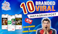 design 10 viral instagram posts for restuarants, cafes, gyms