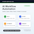 build ai workflow automation with google sheets or zapier