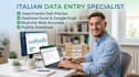 do expert data entry, copy paste and web research in italian