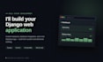 build a django web application with database integration