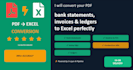 convert complex pdfs, bank statements, and handwritten bills to excel