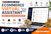 be your ecommerce VA for product listing, store management