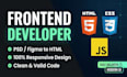 do html css and javascript frontend web development