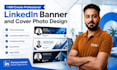 create professional linkedin banner and cover photo design