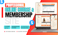 create membership website or online course on systeme io