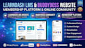 build learndash lms website, buddyboss community and membership website