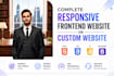build complete responsive frontend website or custom website