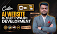 develop ai website, ai chatbot, ai saas app and ai web application