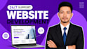 do custom website development as front end or full stack web developer