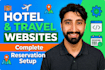 develop a hotel booking website with online reservation system