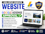 create a google adsense approved blog website adsense fix with SEO setup