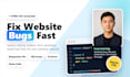 fix HTML CSS and javascript bugs on your website