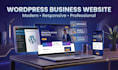 build a wordpress buisness  website using elementor