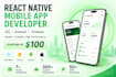 develop react native mobile app for ios android with firebase