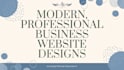 design and develop a modern and mobile friendly website
