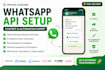 setup whatsapp business api for bulk SMS messaging, and chatbot automation