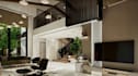 recraft 3d open living interior, luxury apartment,private residence,panel render