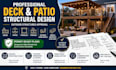 professional deck patio structural plans design and outdoor structures approval