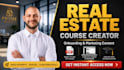 create real estate marketing courses, agent onboarding for online course content
