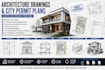 create architecture drawings city permit plans and technical drafts
