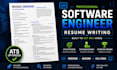 write ats resume for software engineer full stack developer mobileapp developer
