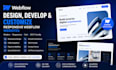 design, develop, and customize a responsive webflow website