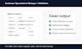 deduplicate and validate your customer spreadsheet