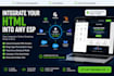 upload and integrate your HTML email template into any esp