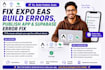 fix expo eas build errors, publish app and supabase error fix
