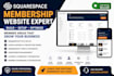 build squarespace membership for online communities, courses and creator