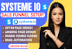 systeme io online course website, systeme io executive coaches, landing page