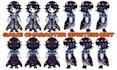 create 2d game character sprite sheet pixel art character indie game asset
