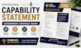 design professional capability statement in 2hrs