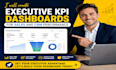 create executive KPI dashboards for sales and CRM performance