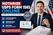 notarize document, poa, will, usps form 1583, remotely as a USA notary public