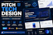 design a saas pitch deck and tech startup presentation