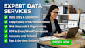 do accurate data entry and copytyping ,web research and PDF to excel conversion